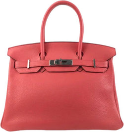 Hermes Birkin A5 Bougainville (Peach) Clemence PHW