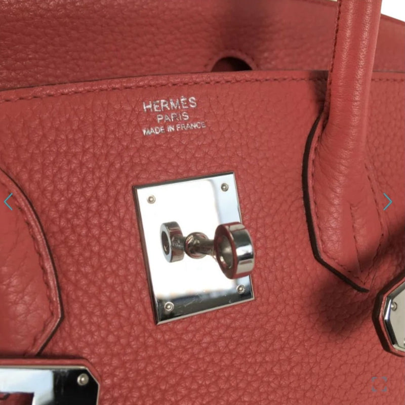 Hermes Birkin A5 Bougainville (Peach) Clemence PHW UAE