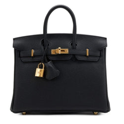 Hermes Birkin 25 Black Togo with Gold Hardware UAE ZRA97