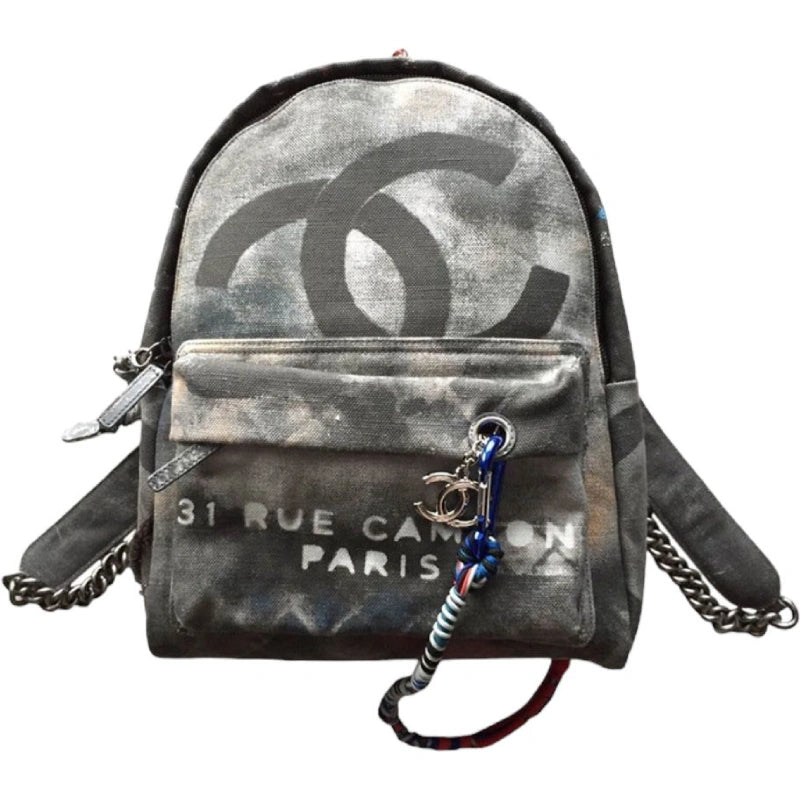 Chanel 2014 Runway Graffiti Backpack Medium