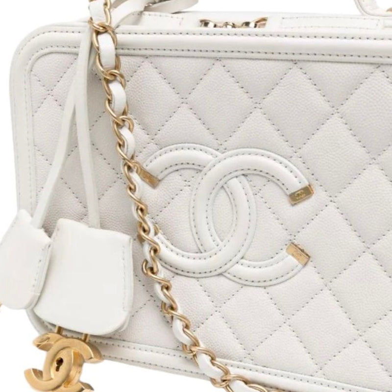 UAE Chanel Pre-Owned Cc Filigree Vanity Bag