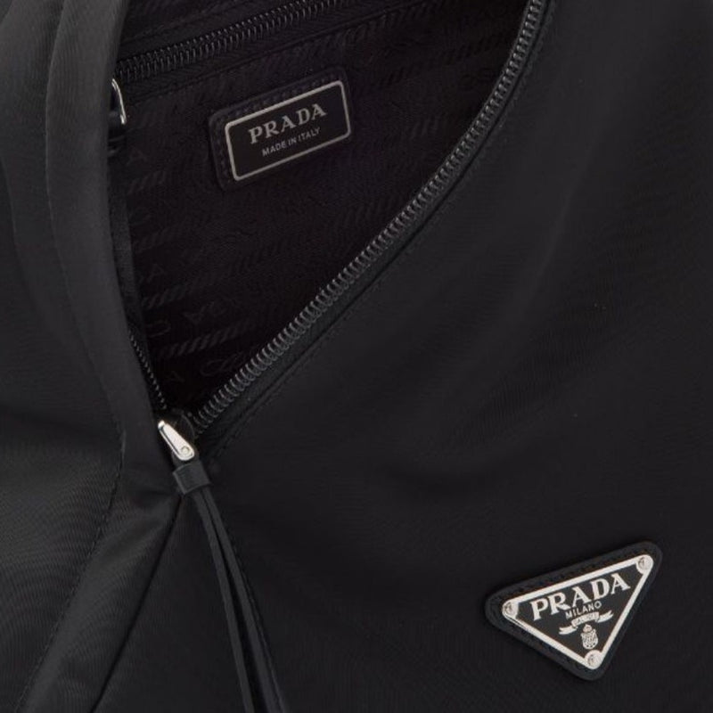 Prada Re-Nylon Logo-Plaque Backpack UAE - Close View