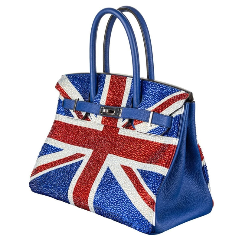 Rent Hermes Birkin Customised Swaroski Crystal Union Jack Flag UAE