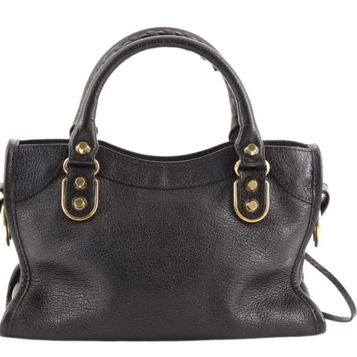 Dubai Balenciaga Classic City Handbag in Black Leather