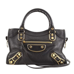 Balenciaga Classic City Handbag in Black Leather