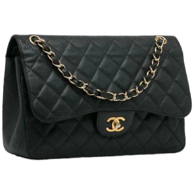 Chanel Jumbo Classic Caviar Double Flap Shoulder Bag Dubai