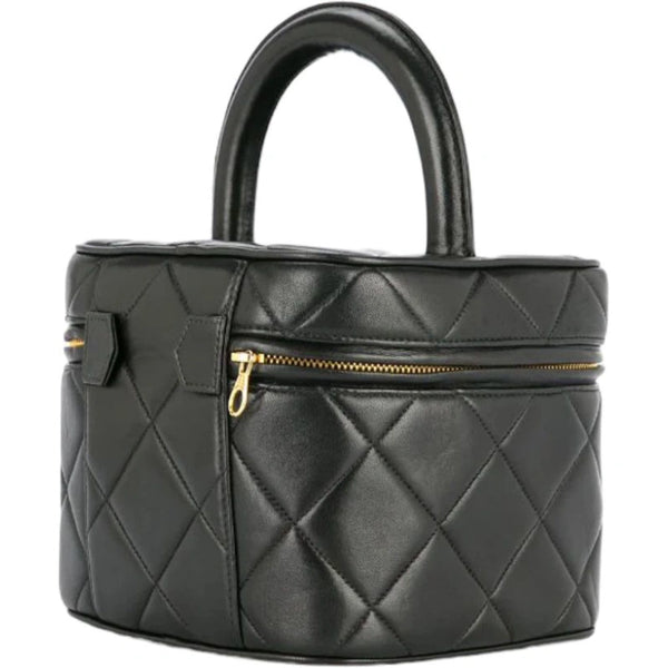 CHANEL Quilted Cosmetic Vanity Hand Bag