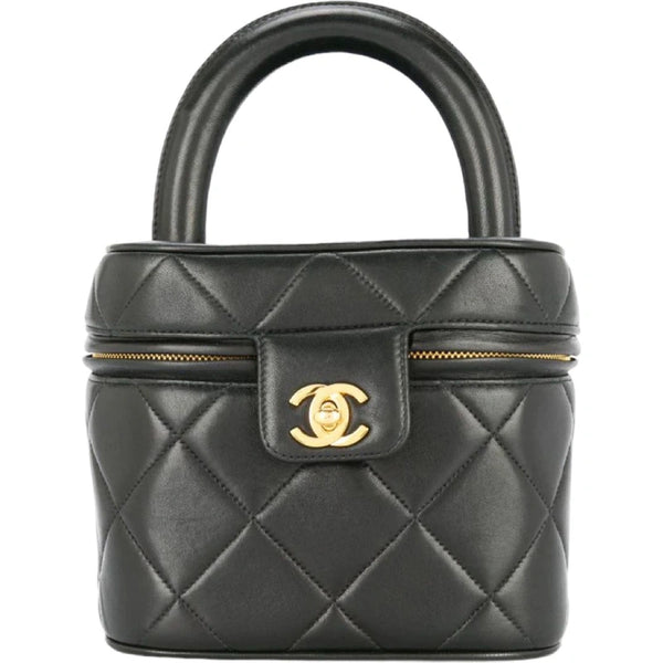 CHANEL Quilted Cosmetic Vanity Hand Bag