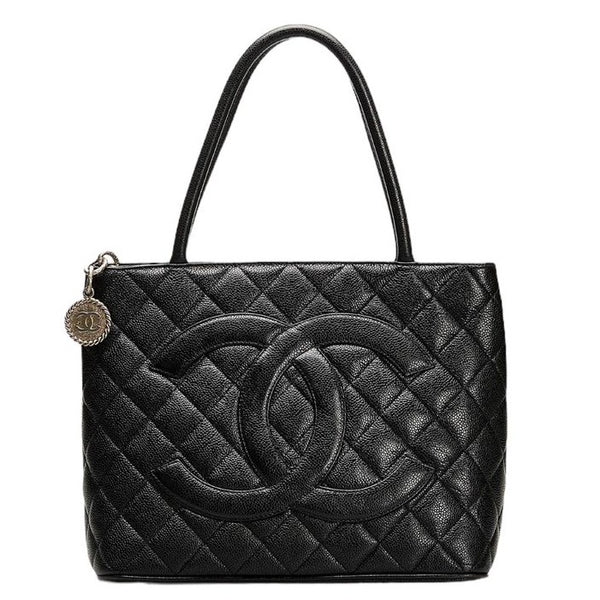 Chanel Black Caviar Medallion Tote Bag Dubai