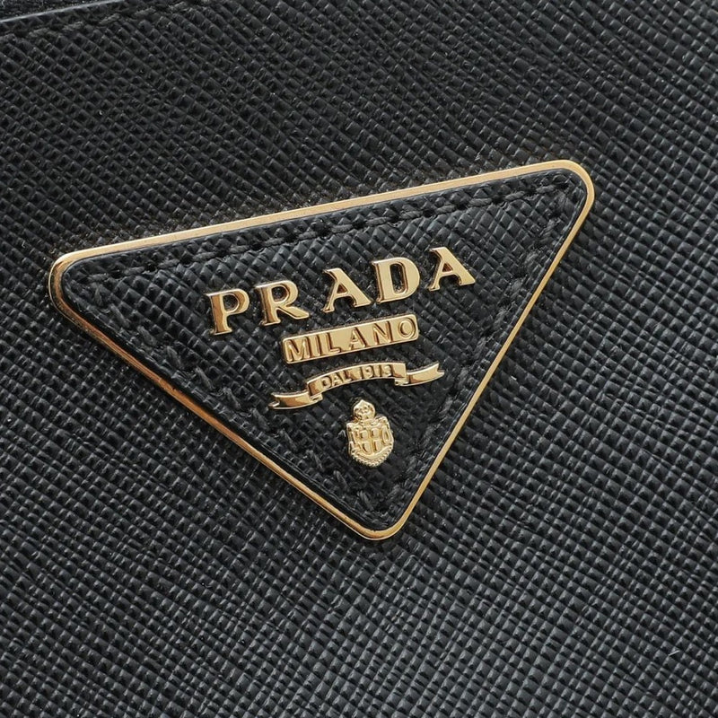 Prada Black Lux Galleria Large Tote Bag