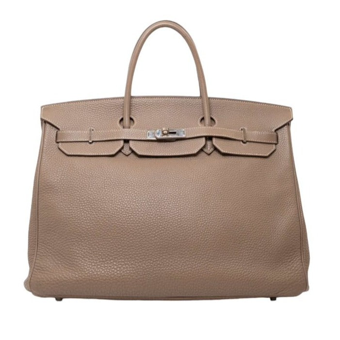 Hermes Birkin 40 Etoupe Clemence Gold Hardware