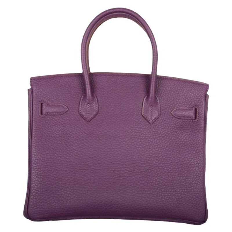 Hermes Fjord Birkin 30 in Cassis - Back View