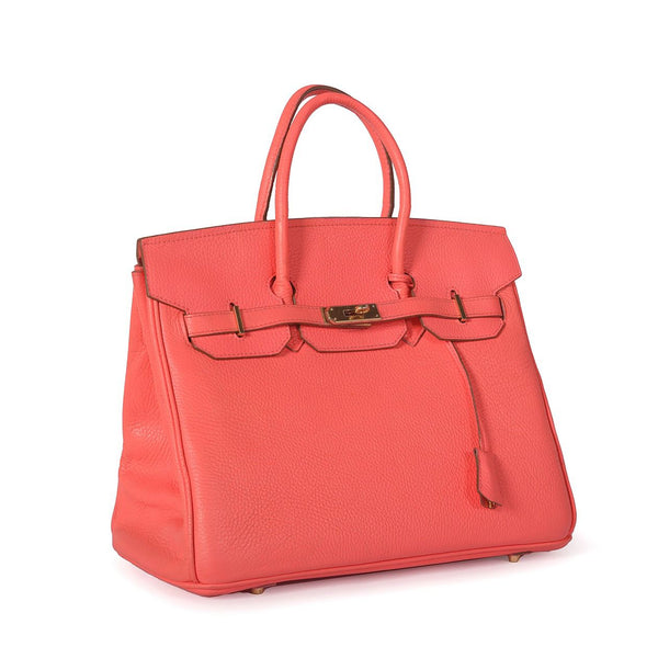 Dubai Hermes Birkin 30, Peach, Gold Hardware