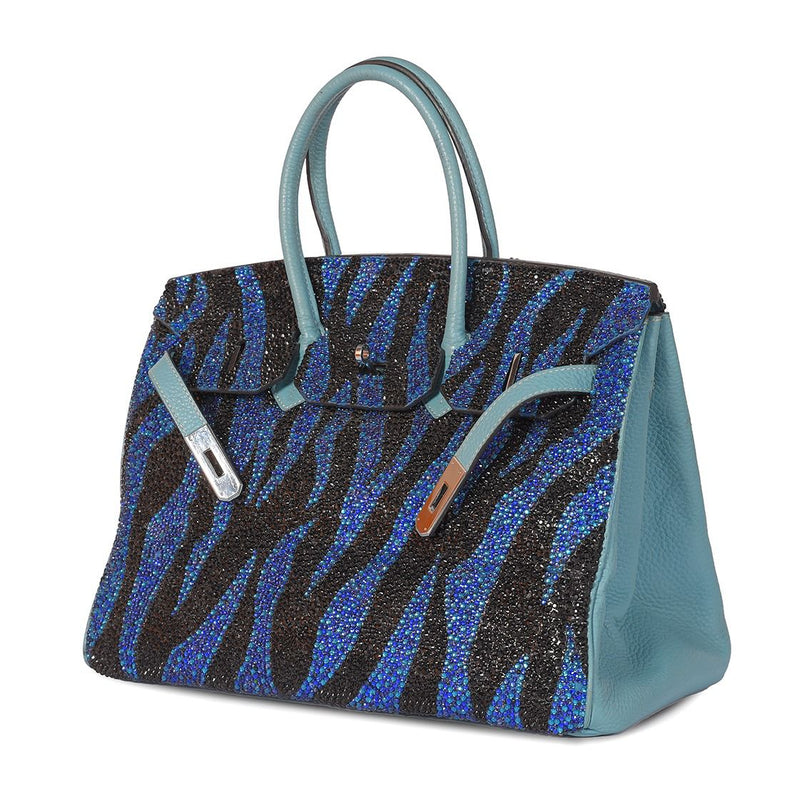 Hermes Birkin 35, Cheetah Swarovski Crystals