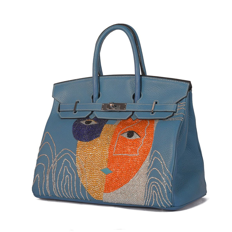 Hermes Birkin 35, Modern Art Swarovski Crystals in UAE, Dubai