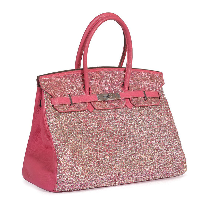 Hermes Birkin 35 Vintage, Pink Swarovski Crystals UAE