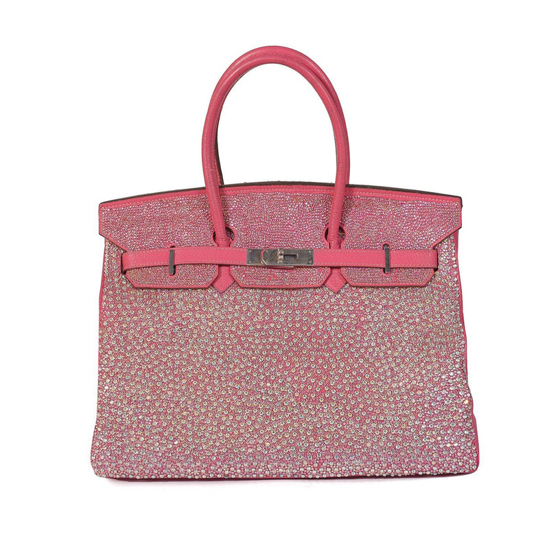  Dubai Hermes Birkin 35 Vintage, Pink Swarovski Crystals in UAE