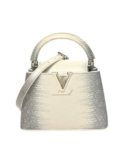 Louis Vuitton Lizard Capucines Mini White