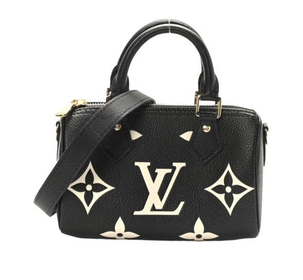 Louis Vuitton Empreinte Monogram Giant Nano Speedy Black Beige