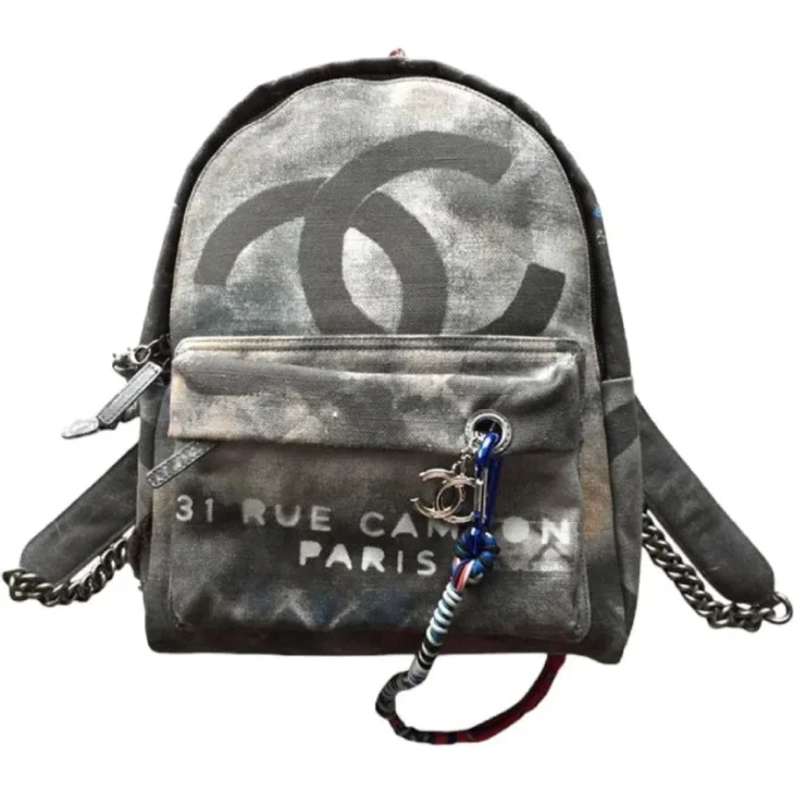 CHANEL 2014 Runway Graffiti Backpack Medium