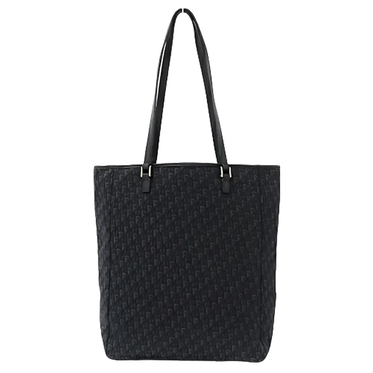 Christian Dior Women's Tote Bag Trotter Jacquard Black (Vintage) Dubai