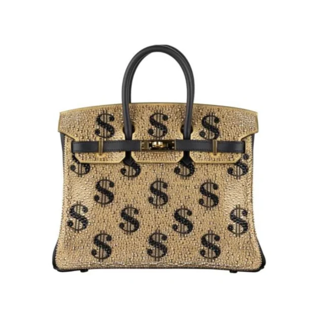 Hermes Birkin 30cm, Black Gold Hardware Swarovski