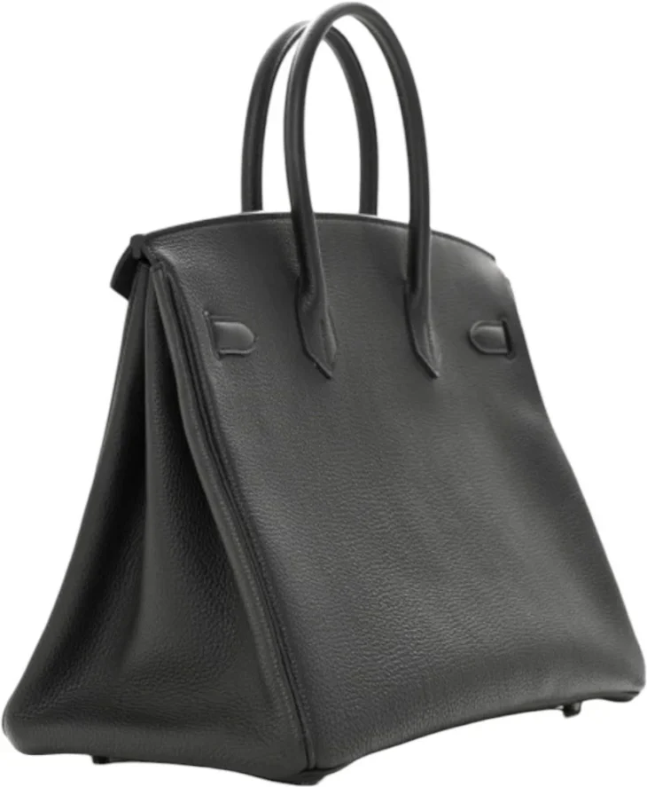 Hermes Black 35cm Togo PHW - Image 2