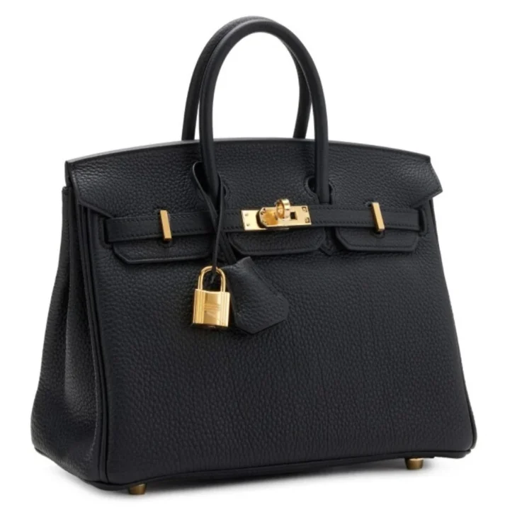 HERMÈS BIRKIN 25 BLACK TOGO WITH GOLD HARDWARE - Image 2