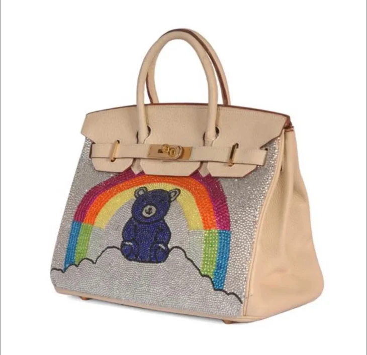 Hermes Birkin 30 | Teddy Bear on Cloud with Rainbow Dubai