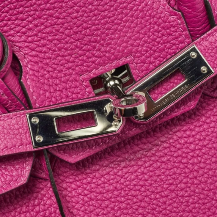 Hermes Birkin 30cm, Rose Pourpre Togo leather - Image 2