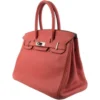 Hermes Birkin A5 Bougainville (Peach) Clemence PHW DUBAI