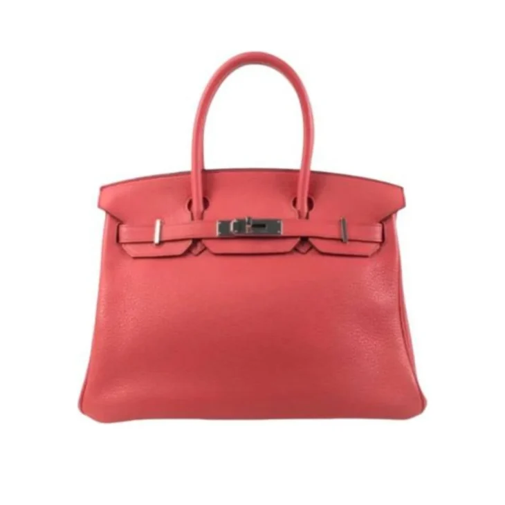 Hermes Birkin A5 Bougainville (Peach) Clemence PHW