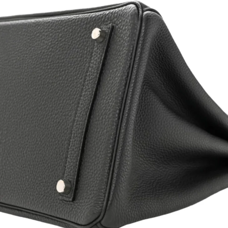 Hermes Black 35cm Togo PHW - Image 4