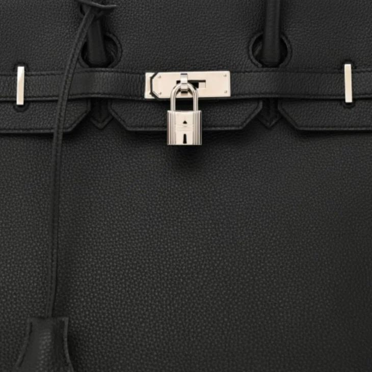 Hermes Black 35cm Togo PHW - Image 3