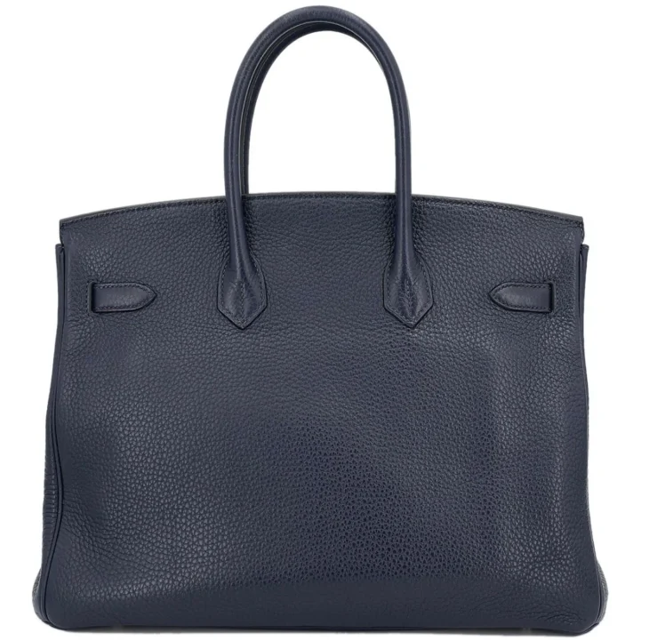 UAE Hermès Birkin 35 Blue Sapphire Clemence Leather Bag Dubai