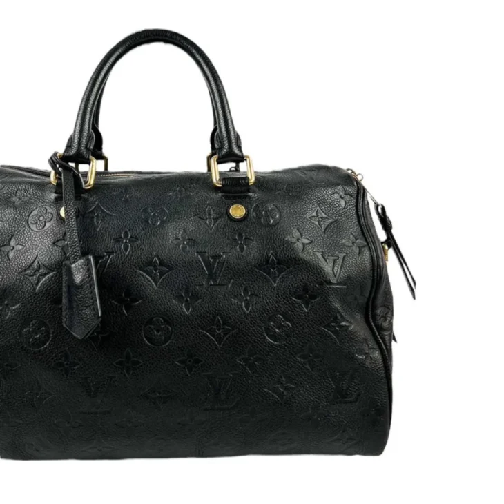 LOUIS VUITTON SPEEDY 30 BANDOULIERE BLACK MONOGRAM EMPREINTE - Image 3