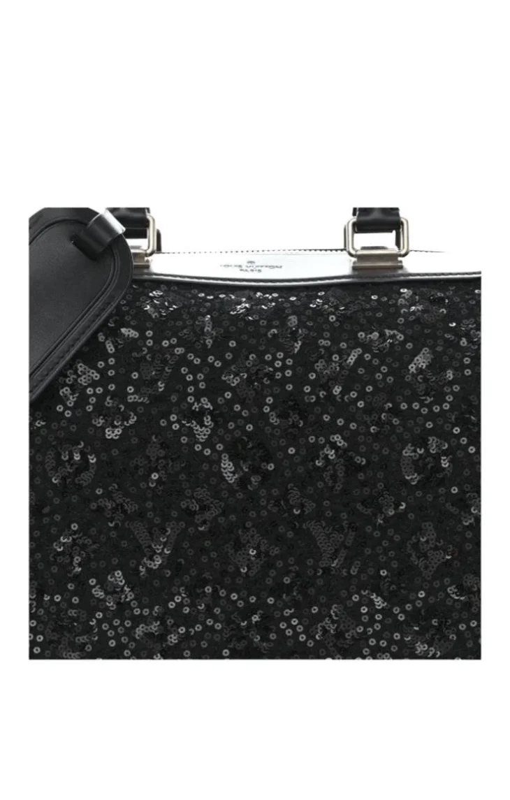 LOUIS VUITTON Sequin Monogram Sunshine Express Speedy Black - Image 3