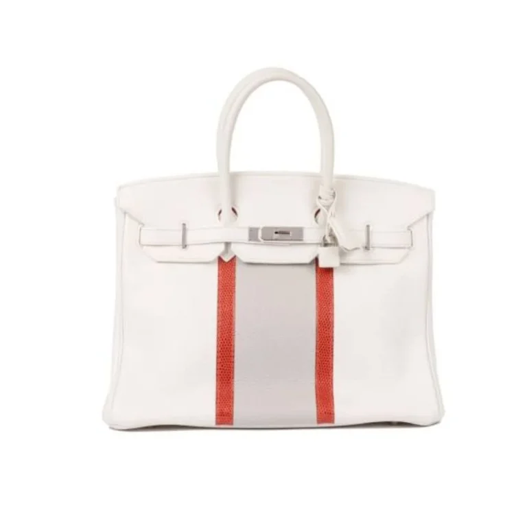 Rent Hermes Limited Edition Club Birkin 35 White Gris