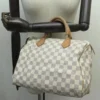 UAE Louis Vuitton Speedy Handbag 30 In Azur Damier Canvas HandBag Dubai