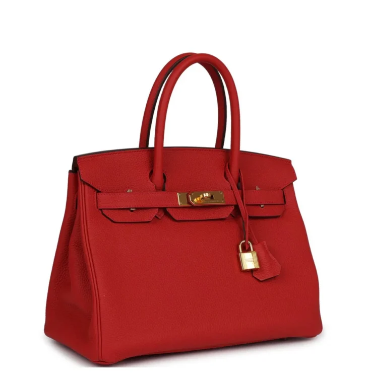 Hermès Birkin 30 Rouge Casaque Togo Gold Hardware - Image 2