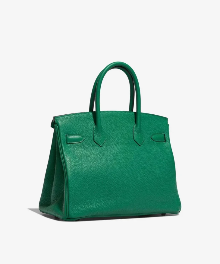 HERMES Togo Birkin 30 Bambou Green - Image 3