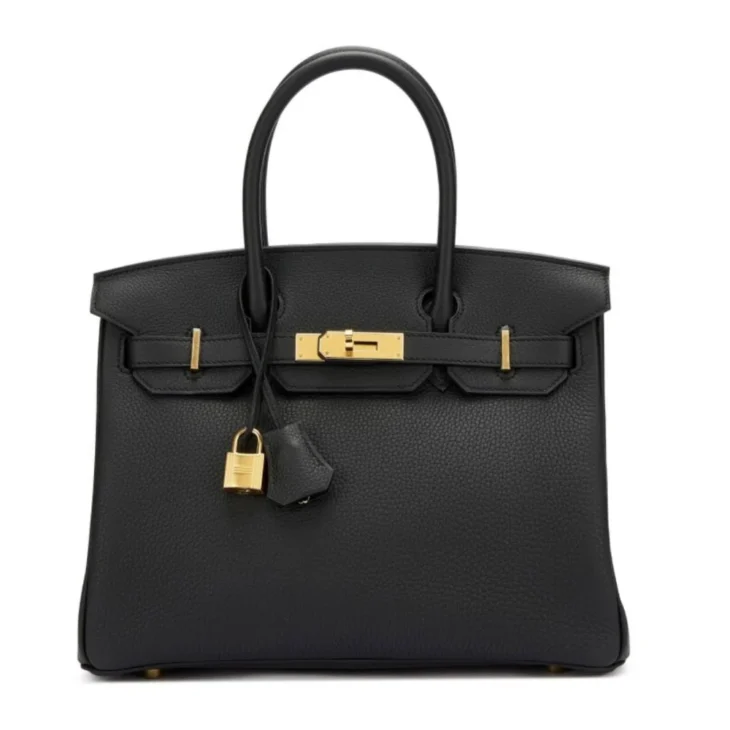 Hermes Birkin 30 Black, Togo, Gold Hardware