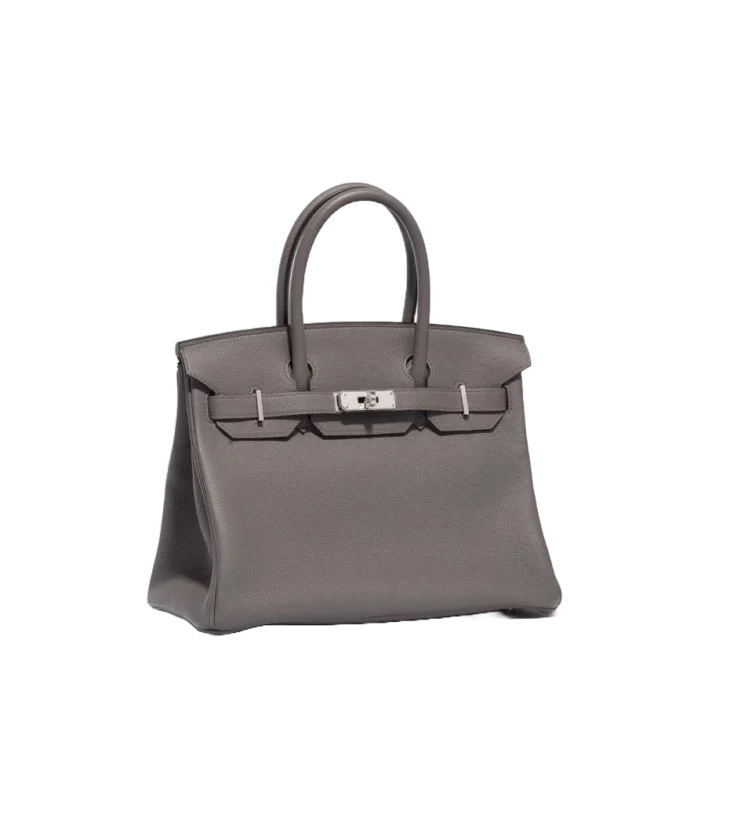 Hermès Birkin 30, Togo Grey Palladium Hardware - Image 4