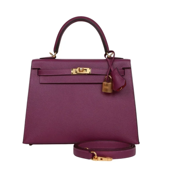 Hermès Kelly Sellier 32 Anemone Epsom Gold Hardware