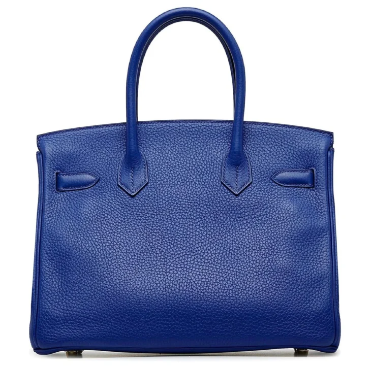 HERMES Handbags Birkin 30 Blue, Gold Hardware - Image 4