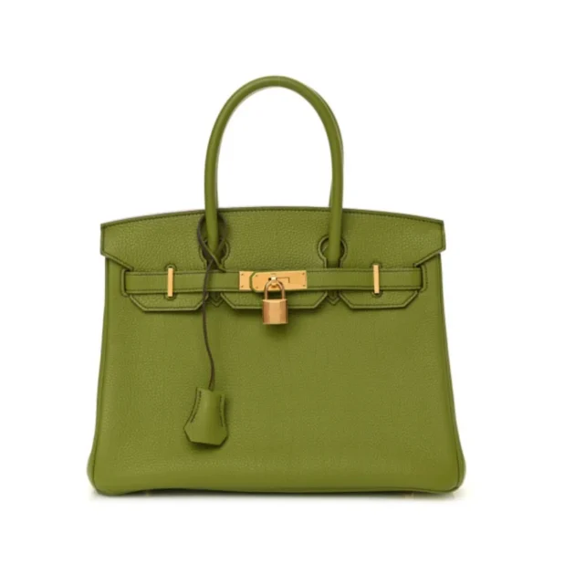 HERMES Togo Birkin 30 Vert Anis