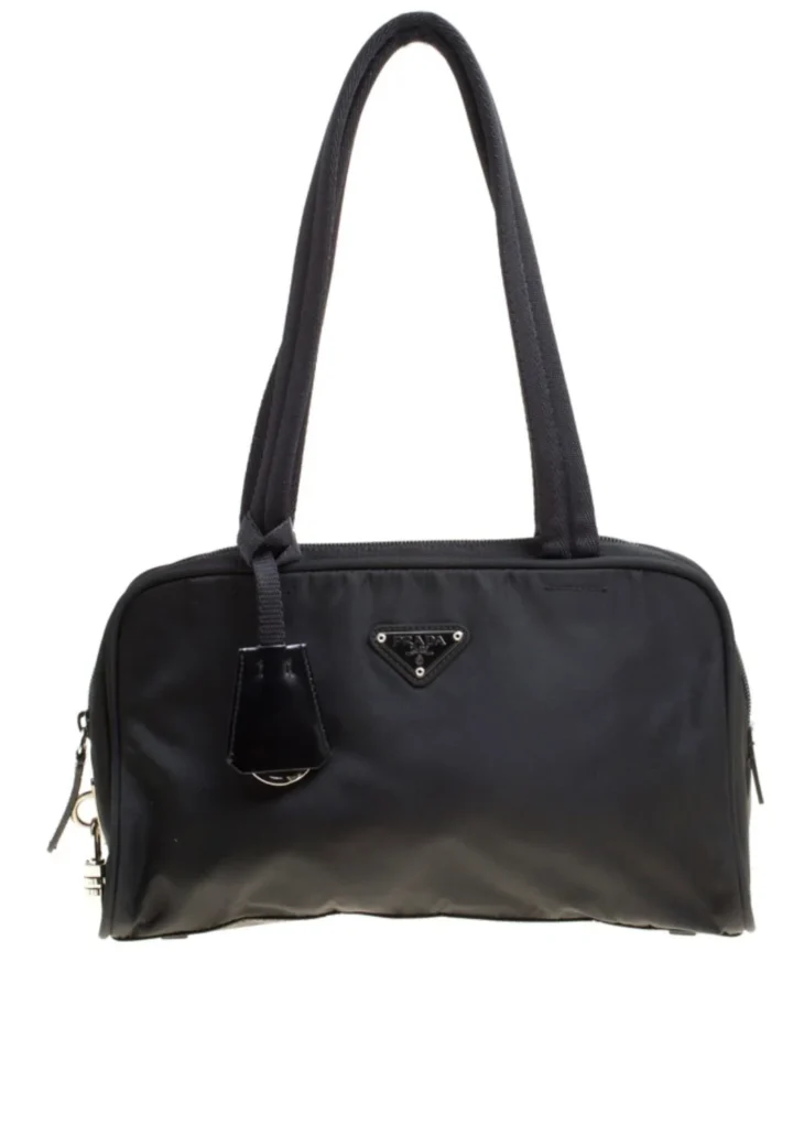 Prada Black Nylon Satchel - Image 3