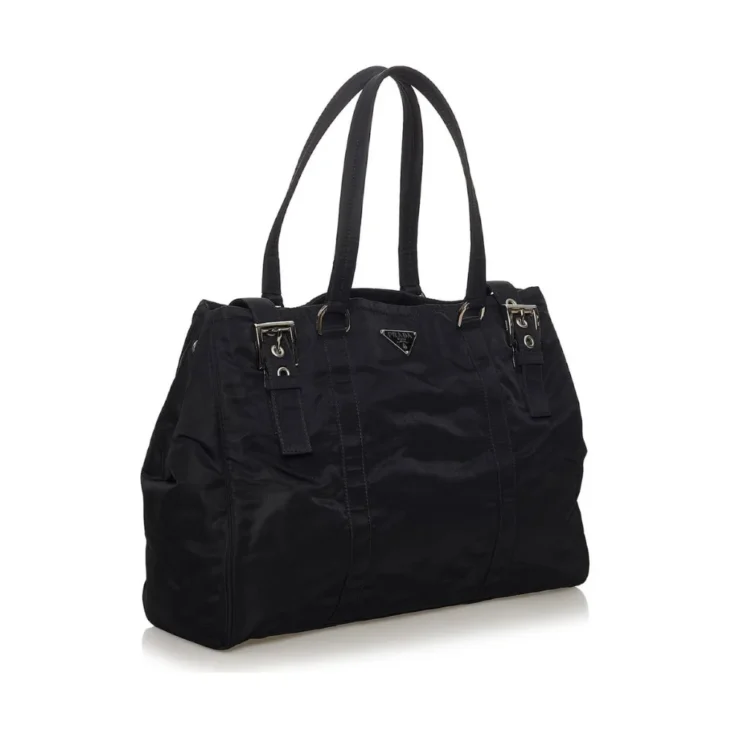 Prada Black Tessuto Tote Bag Nylon Cloth - Image 3