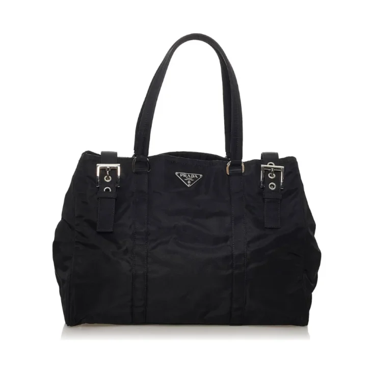 Prada Black Tessuto Tote Bag Nylon Cloth