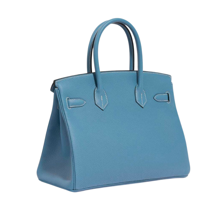 Birkin 30 Togo Bleu Jean - Image 4